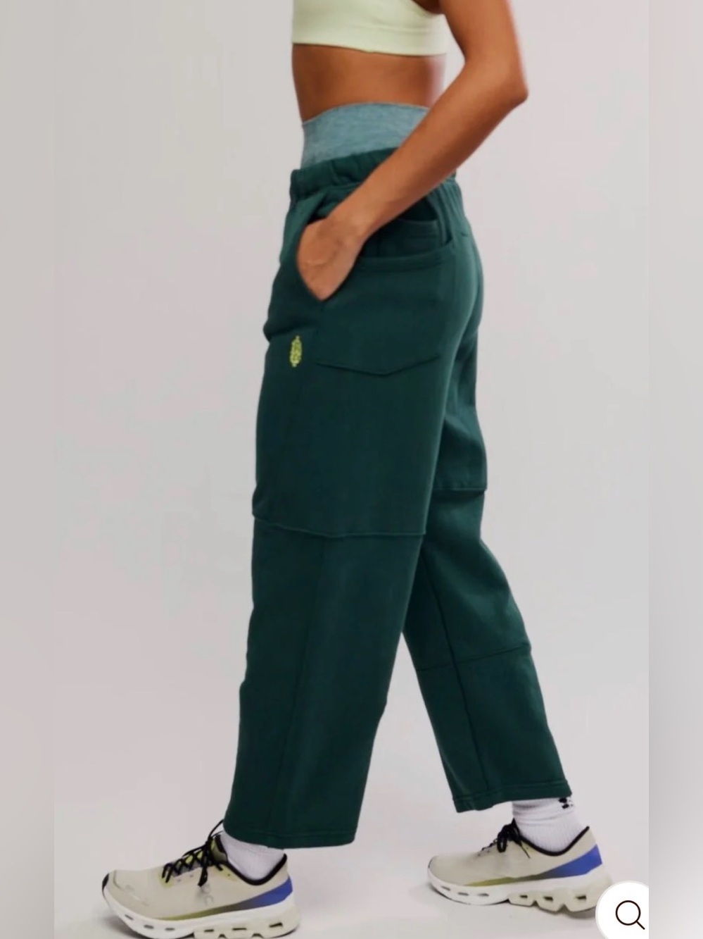 Free People Barrel Sweatpants Forest Green